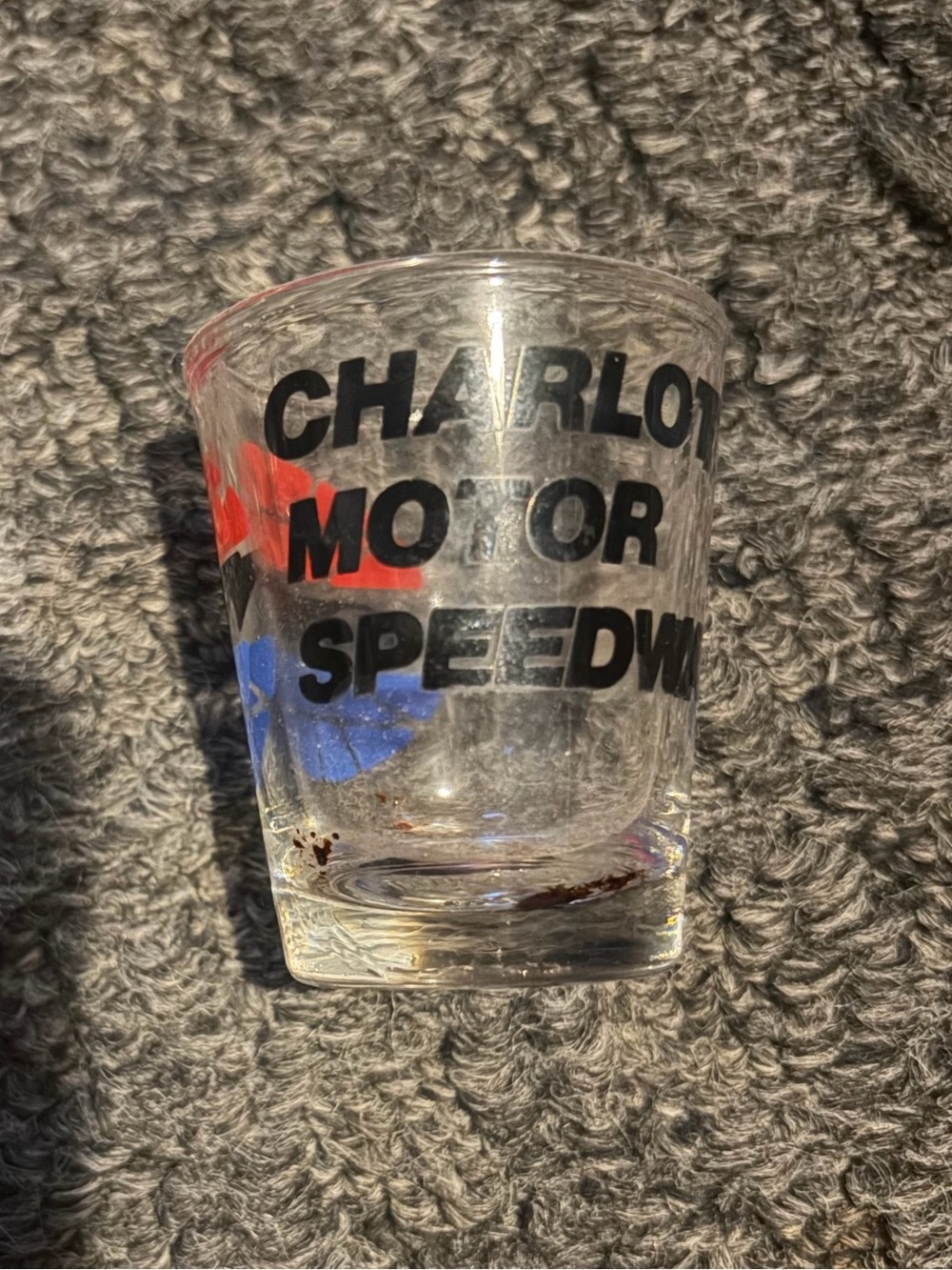 Charolette motor speedway shot glass